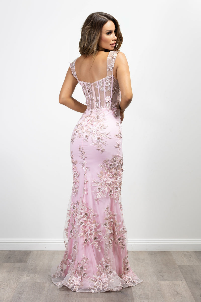 Enchanting TWO WAY Gown- Pink.