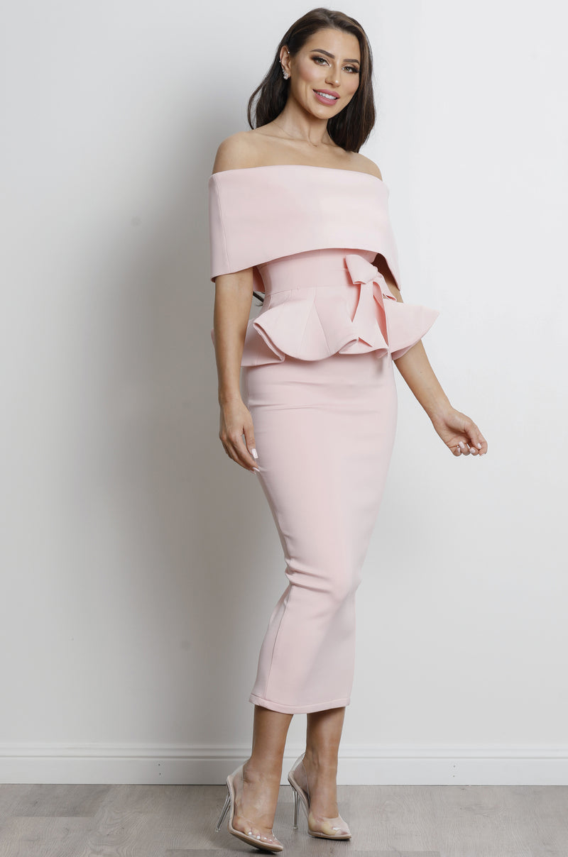 Melbourne Two Piece Set - Twill Two Piece Short Set in Pink